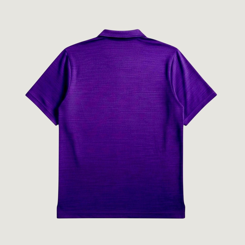 Adidas University of Washington Huskies Mens Purple Heathered Polo Shirt Size M - Picture 2 of 6